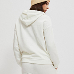 White cotton hoodie