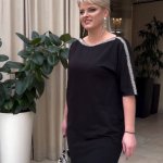 Святкова сукня великих розмірів в чорному кольорі
