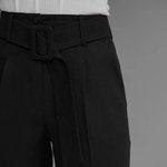 Classic black high-waisted pants