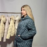 Демісезонна зелена куртка великих розмірів