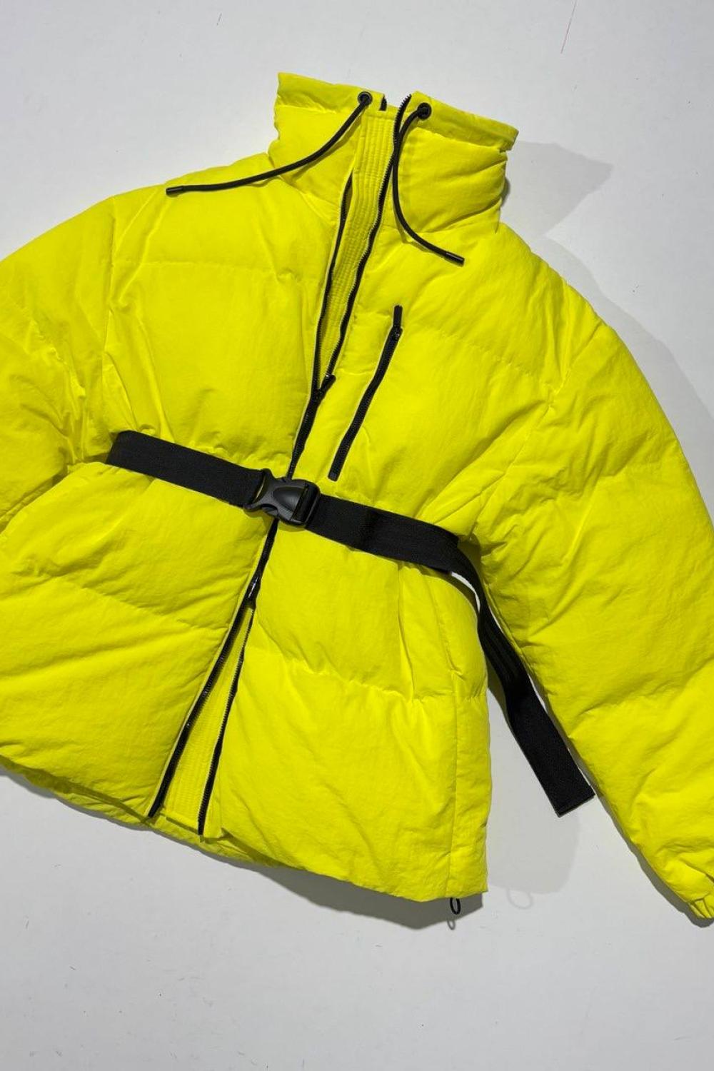Зимова куртка жовта жіноча 1370-yellow-M-Realiz