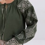 Green embroidery