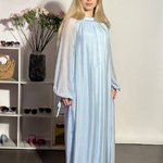Сукня блакитна літня максі