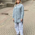 Куртка сорочка блакитна