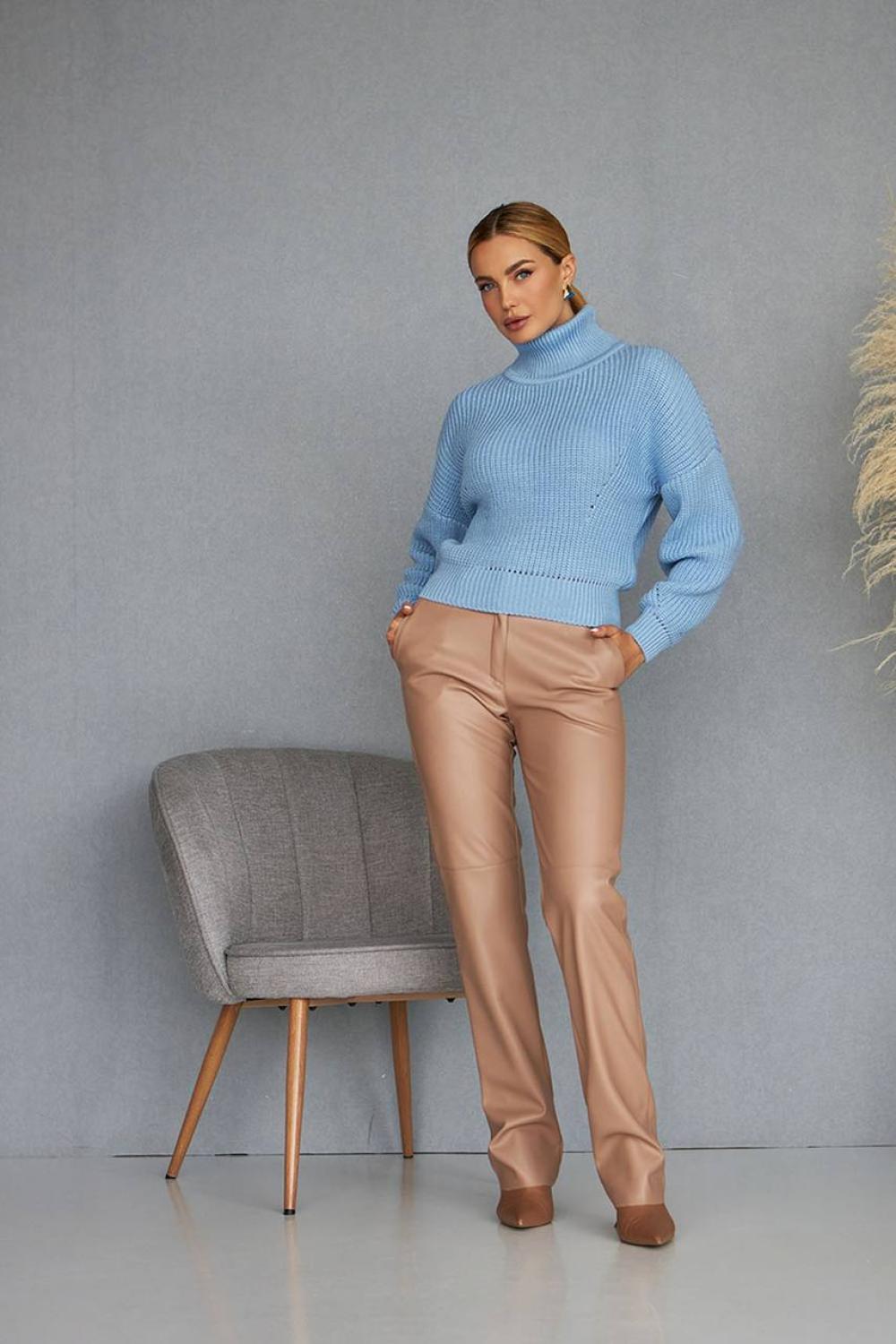 Blue wool sweater