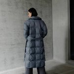 Stylish down jacket for cold weather with a hood