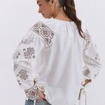 Ecru embroidery