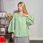Вишиванка жіноча оливкова дизайнерська