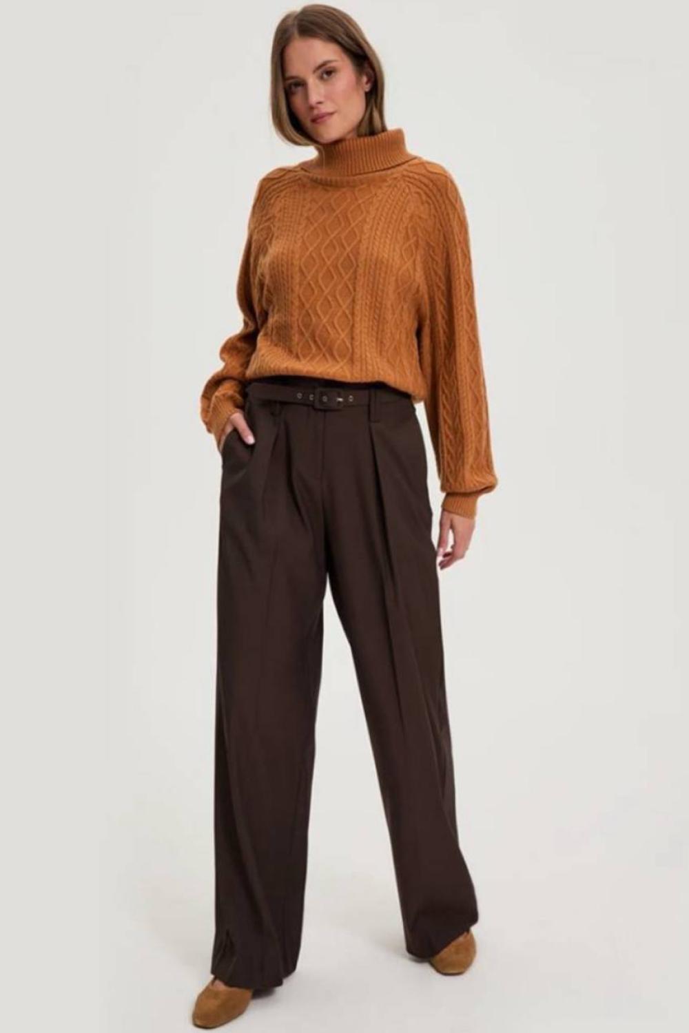 Chocolate loose trousers Z-SP-4830-L-realiz