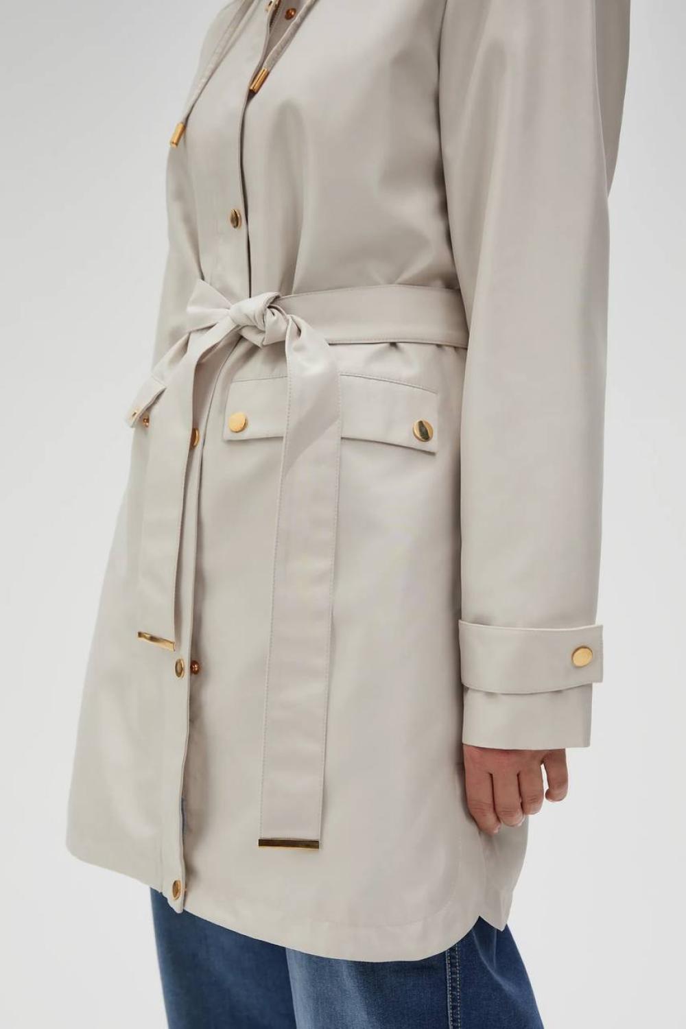 Spring beige raincoat