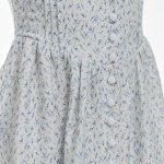 Women's sundress milky in cornflower print