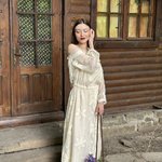 Сукня із шифону з вишивкою 07061 MAXA