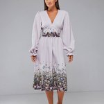 Floral print dress festive