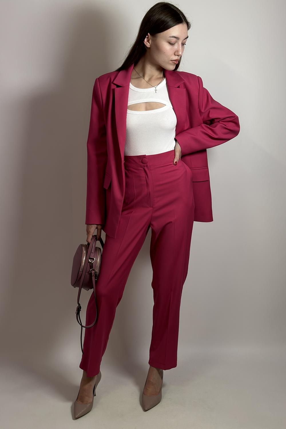 Suit woman crimson jacket + trousers 304 HARDY