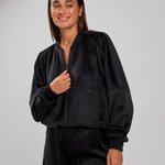 Black velor suit