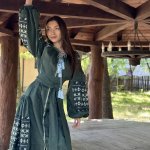 Сукня-вишиванка жіноча лляна Смарагд EMBROIDERED GEM