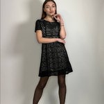 Сукня міні чорні ажурна Yuka Paris 17PE138