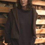 A loose-fitting jumper