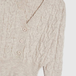 Beige knit dress