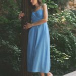 Сарафан міді блакитний Джия Stimma