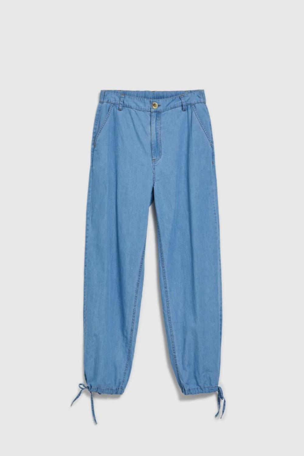 Blue cotton pants