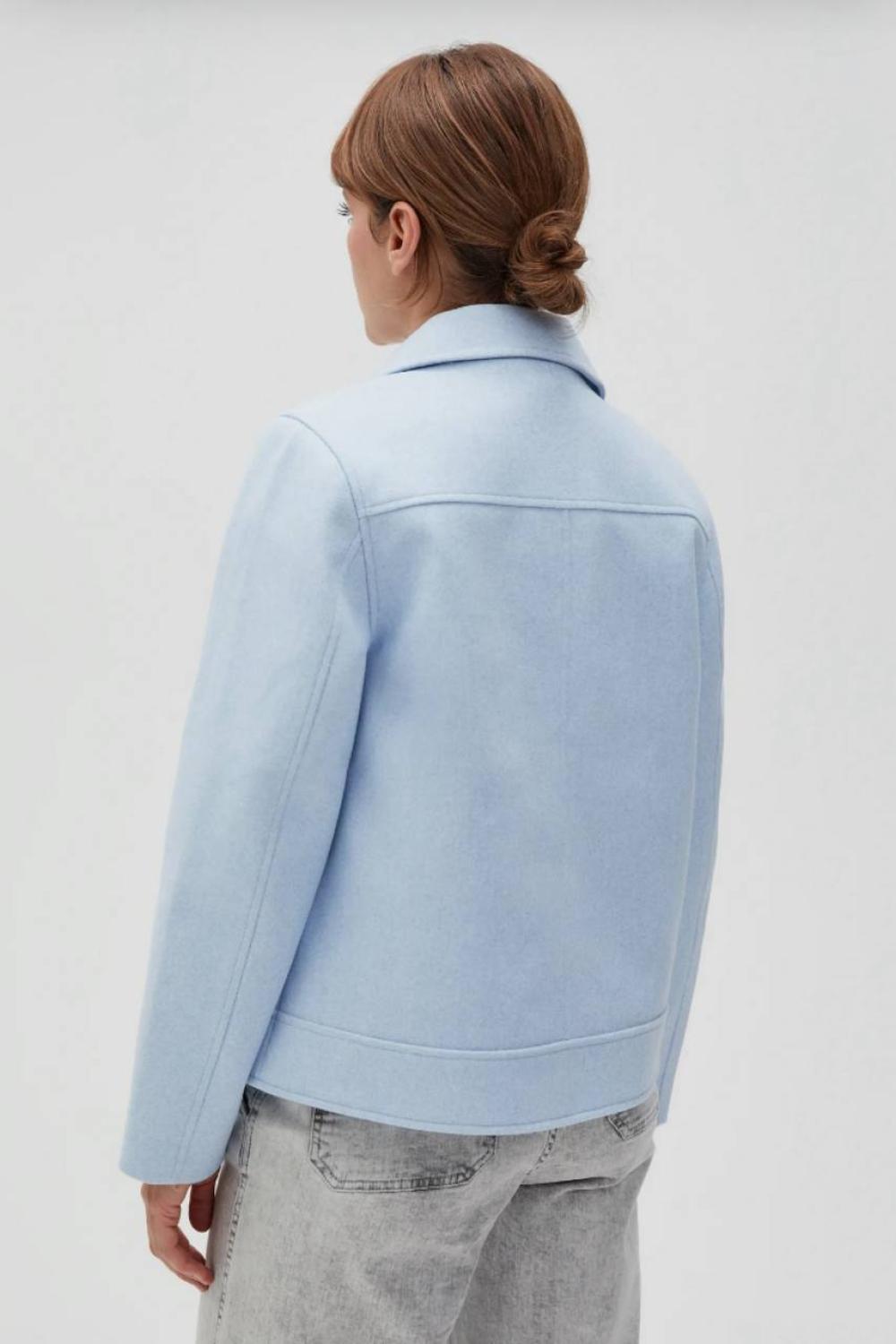Blue felt jacket