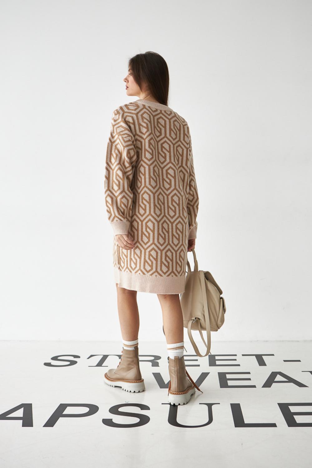 Dress made of warm woolen fabric Rudes Stimma