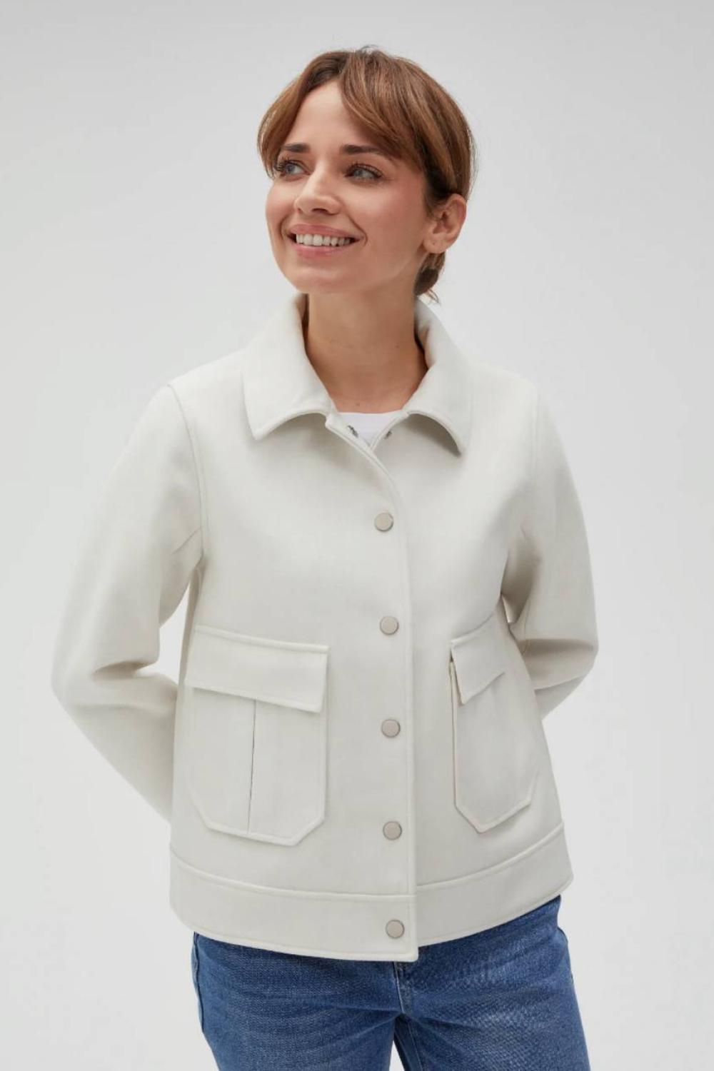Beige felt jacket