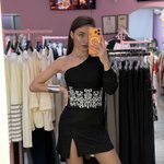 Black corset with white embroidery korset_black_white