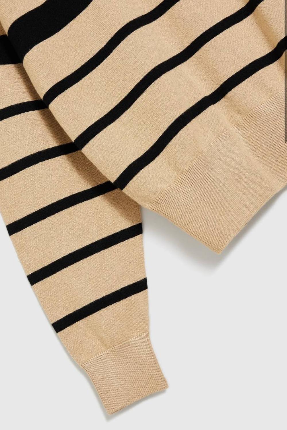 Beige striped jumper