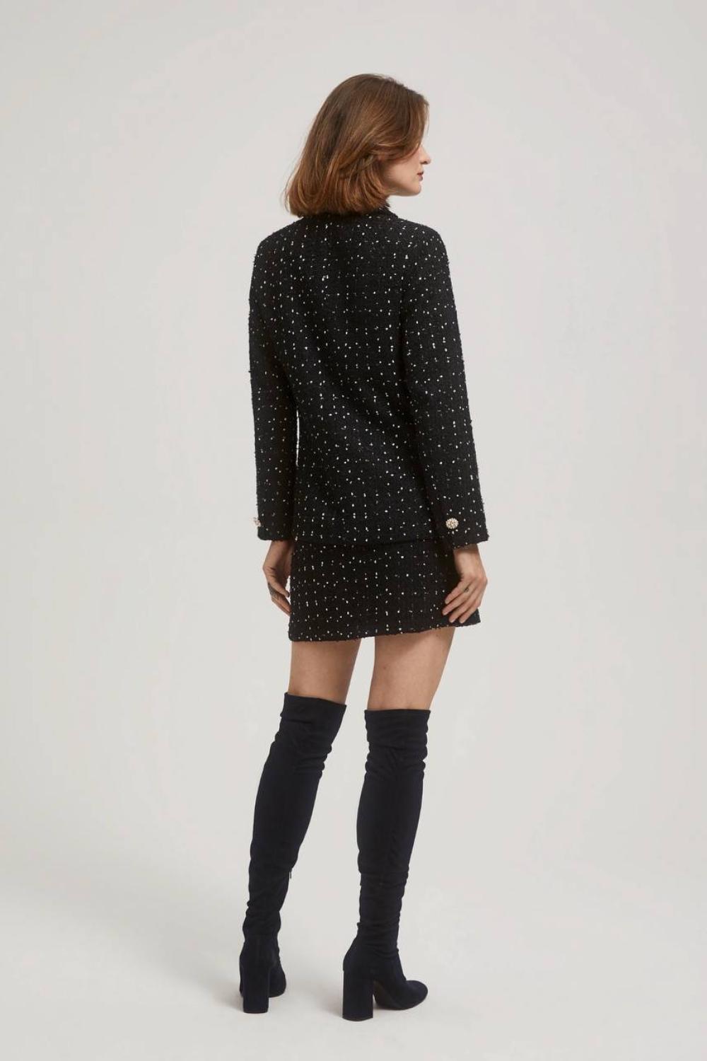 Black tweed jacket Z-MR-4212-L-realiz