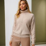 Pearl sweater with edging