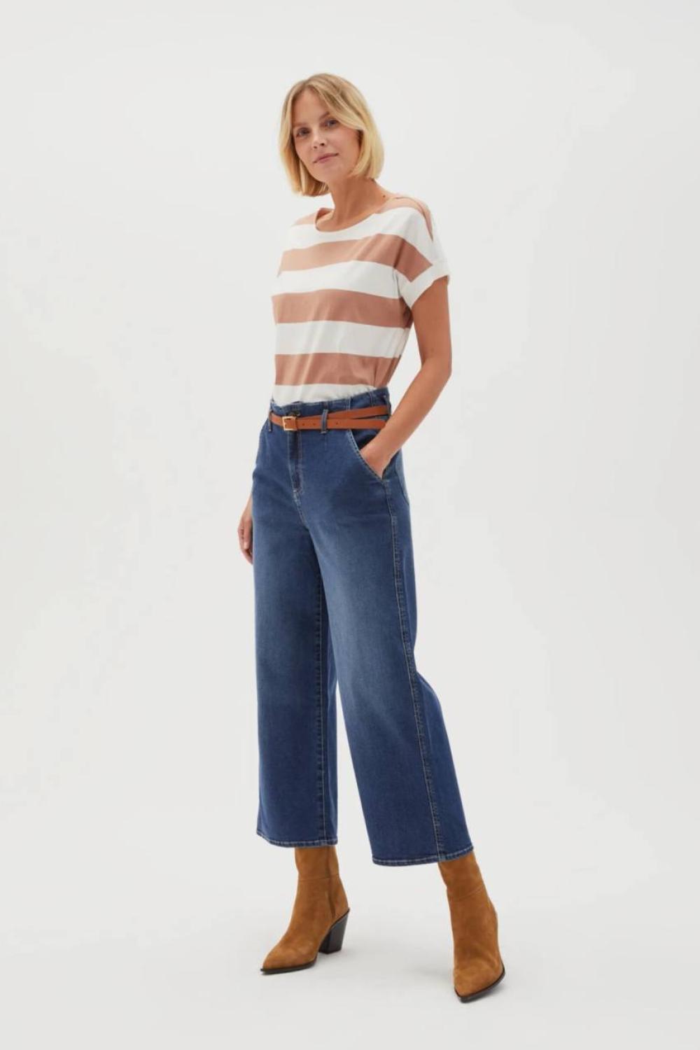 Blue culottes jeans
