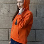 Худі помаранчеве тепле на флісі SK3004 DIAS