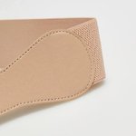 Beige eco-leather belt