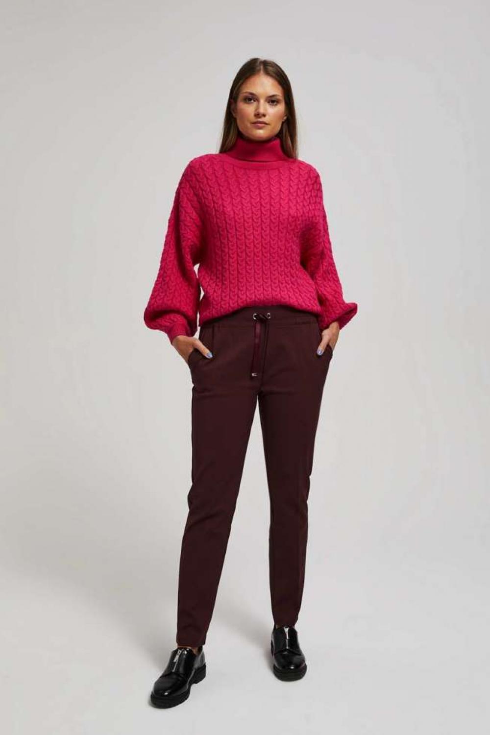 Pants classic burgundy L-SP-4009 MOODO