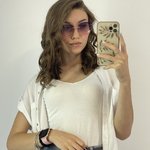 Pink rimless glasses L-OK-3703