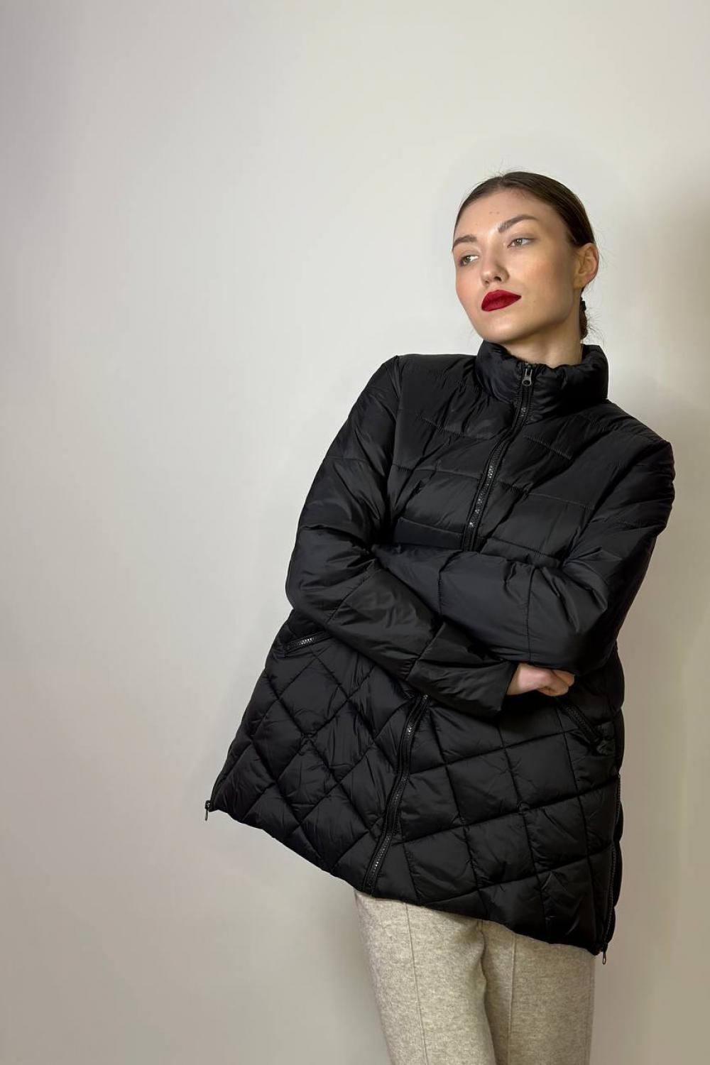 Куртка жіноча весняна чорна FW22-802 Marina V