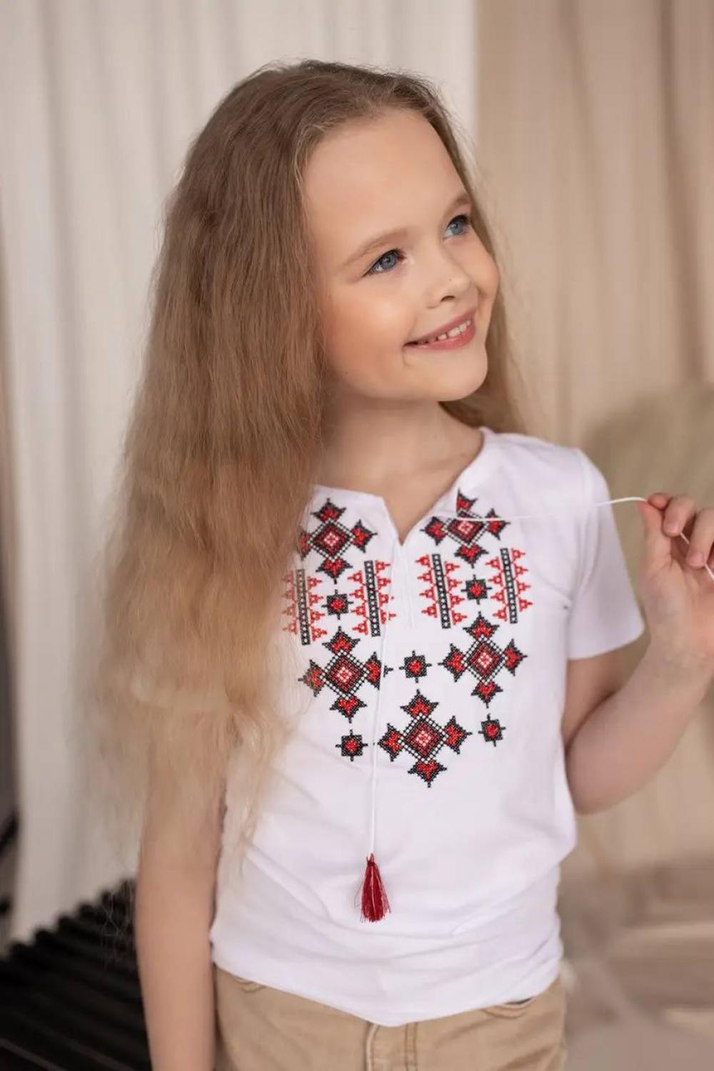 Embroidered t-shirt for a girl Starlight MEREZHKA