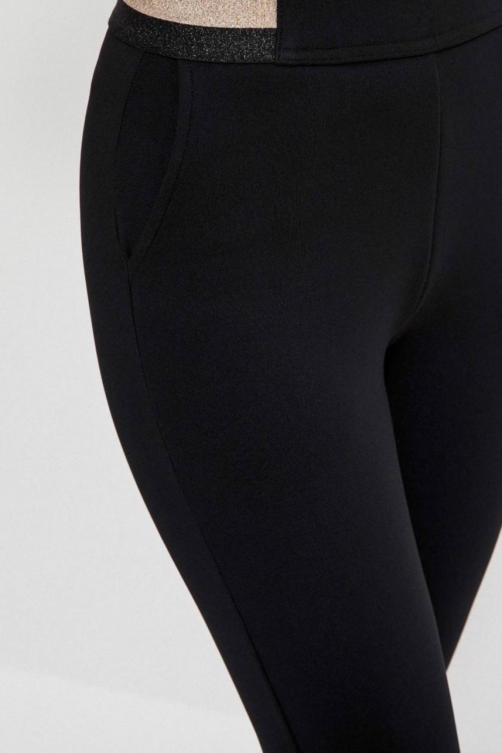 Women's leggings black on fleece Moodo Z-SP-3903