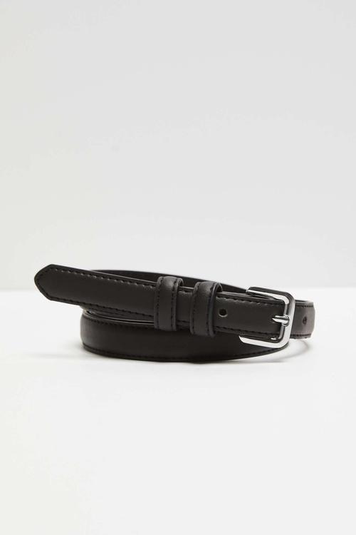 Black eco-leather belt for women L-PA-4006 MOODO