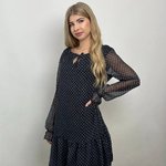 Чорна сукня з шифону