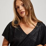 Knitted black T-shirt