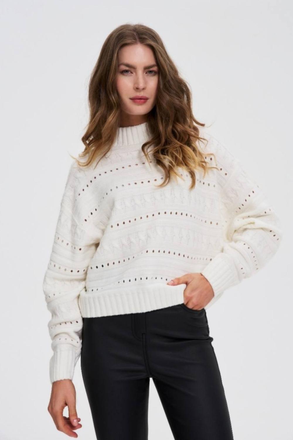 Women's white sweater