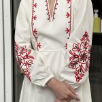 Сукня-вишиванка молочна з Горобиною by-ESQ