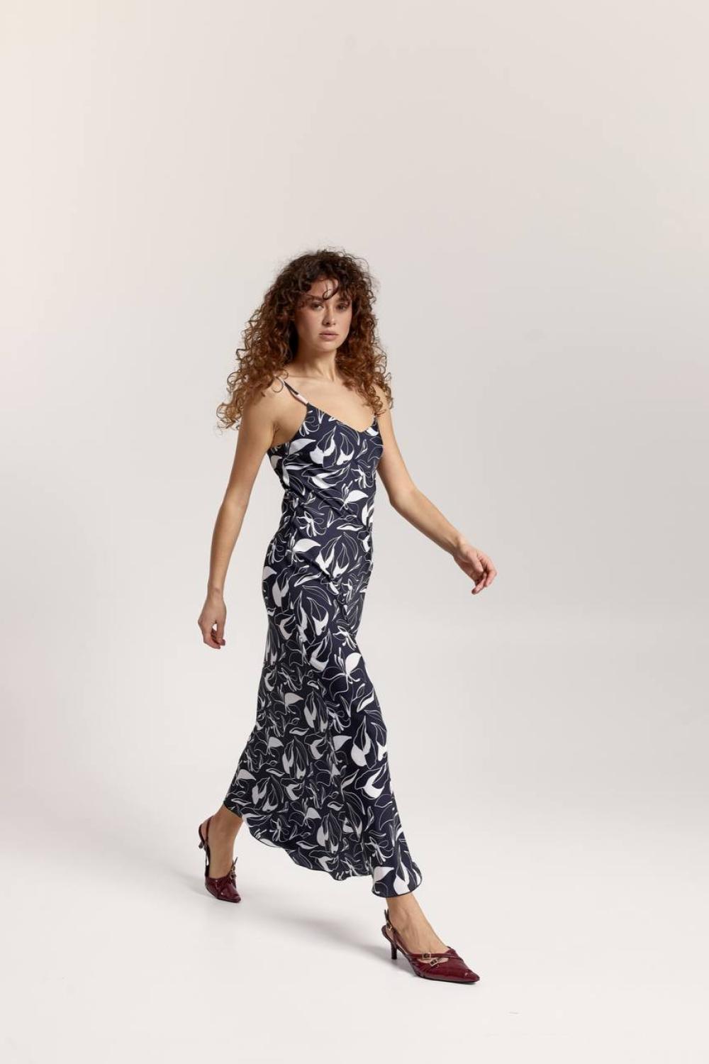 Printed combination dress