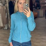 Светр блакитний з капюшоном FW22-301-K-Realiz