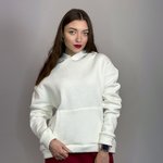 Худі тепле на флісі біле SK3004 DIAS