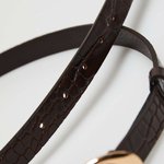 Пояс з еко-шкіри коричневий жіночий Z-PA-4201 MOODO