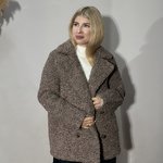 Шубка Тедді капучіно з еко-хутра